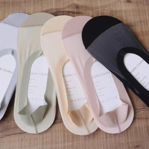 猫太推荐—它就是你想要的不会掉跟的船袜，隐形袜 （5双入/每色各1） 商品图1