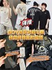 boy后背对称飞鹰情侣纯棉宽松圆领T恤 商品缩略图0