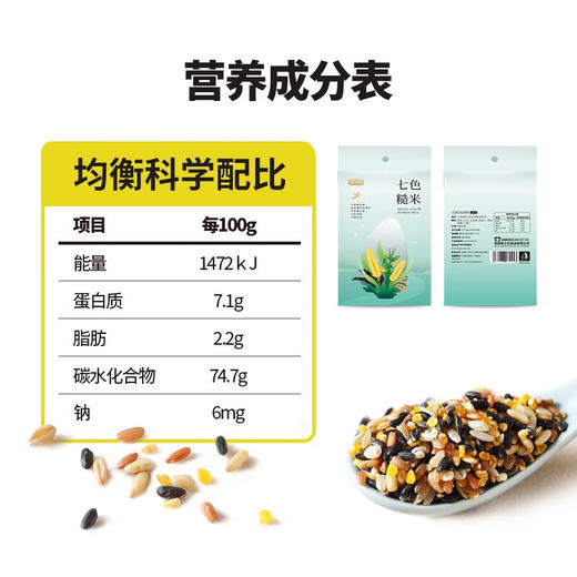 燕之坊七彩缤纷杂粮礼盒1.2kg五谷杂粮礼盒年货节送礼员工福利 商品图3