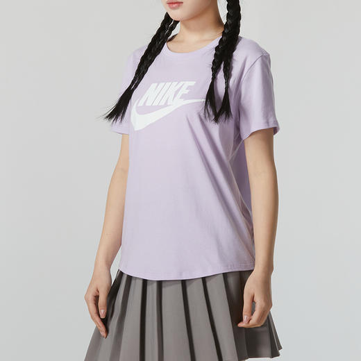 【小码特惠】Nike/耐克女子印花T恤夏新款休闲轻便柔软纯棉短袖上衣DX7907-545 商品图0