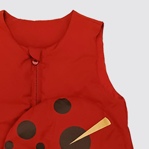 【‼︎new新款上市】兔兔小布七星瓢虫可爱撞色羽绒马甲（90-130尺码可选） 商品图3