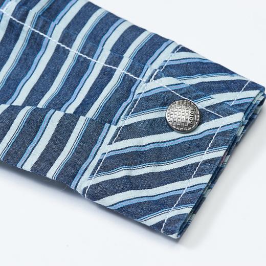 【第2件半价！尾货清仓不退换】波顿女士条子牛仔夹克LJ391 商品图2