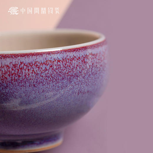 问鼎钧瓷鹅黄青花平口杯（鹣鹣宴语）单杯 商品图2