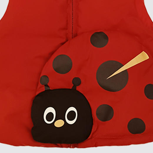 【‼︎new新款上市】兔兔小布七星瓢虫可爱撞色羽绒马甲（90-130尺码可选） 商品图2