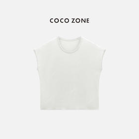COCO ZONE 夏季设计感圆领无袖针织衫休闲上衣CC2B1204
