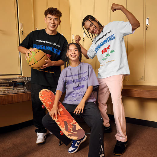 【球馆】有志者UZIS 美式潮流T恤男夏季纯棉透气篮球训练运动短袖世界语 商品图4