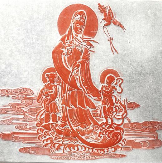 《送子观音像》朱拓 商品图0