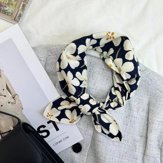 55棉麻小方巾丝巾女春秋季新款韩国文艺百搭复古气质发带领巾围巾 商品图3