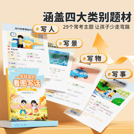 【斗半匠】一学就会的看图写话一二年级专项训练一年级二年级小学语文人教版 商品图2