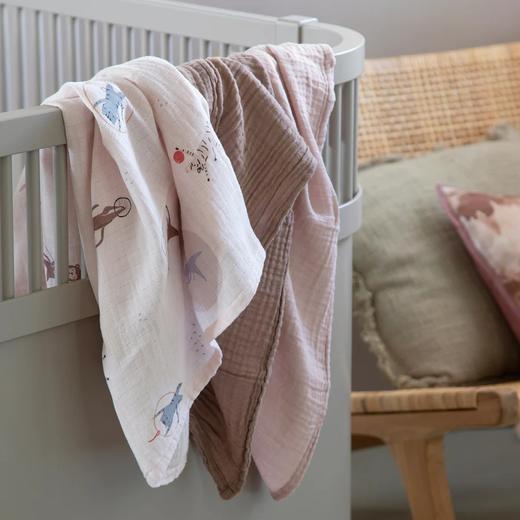 Sebra棉纱布巾3入组 宝宝婴儿包巾薄被包被抱被0+ 商品图3