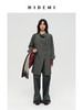 HIDEMI 极简设计感不对称纽扣门襟可拆卸腰包多穿式薄外套中长款上衣 赭石红/雾霾蓝灰 商品缩略图5