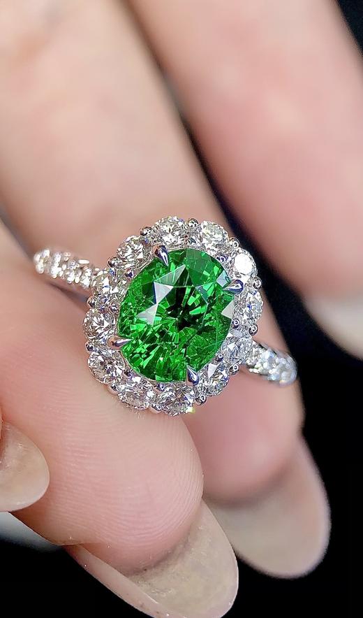 3.03ct 5.19g 沙弗莱戒指 商品图0