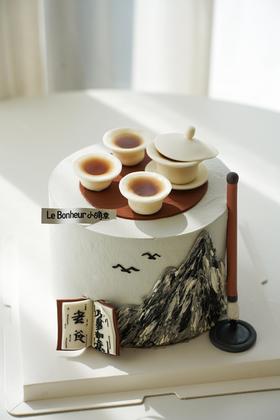 父爱如山 · 奶油蛋糕（装饰为翻糖制作）