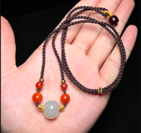 和田玉颈饰-玉美人菲菲/和田玉颈饰约11*15mm