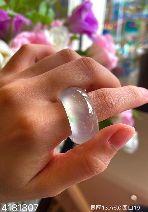 宽版玻璃种指环【4181807】圈口19.0~具体价格微信咨询 商品图3
