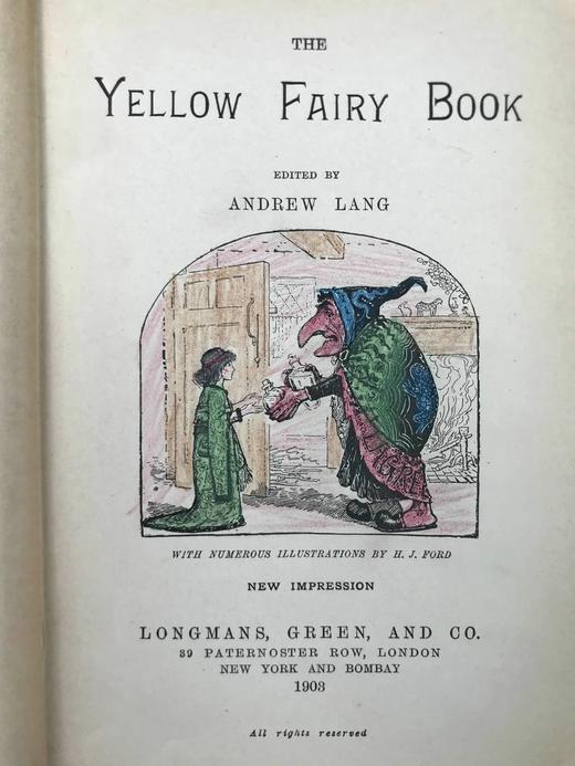 1903年 安德鲁·朗格《黄色童话书》 数十幅精美插图 精装32开 商品图3