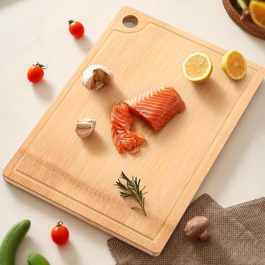喇叭花小麦抗菌切菜板案板双面塑料双面竹砧板剁肉加大加厚家用 商品图1