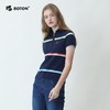 波顿女士翻领条纹短袖POLOLT211220 商品缩略图4