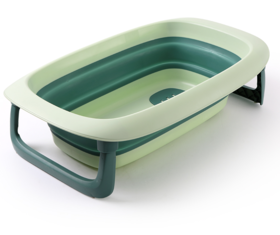 宝贝时代儿童折叠浴盆橄榄绿
