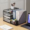 加厚文件架文件框收纳盒多层办公置物架大容量财务资料教师分类架 商品缩略图3