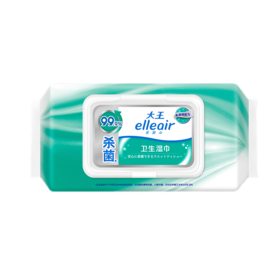 Elleair卫生湿巾无酒精型20片*24包/箱