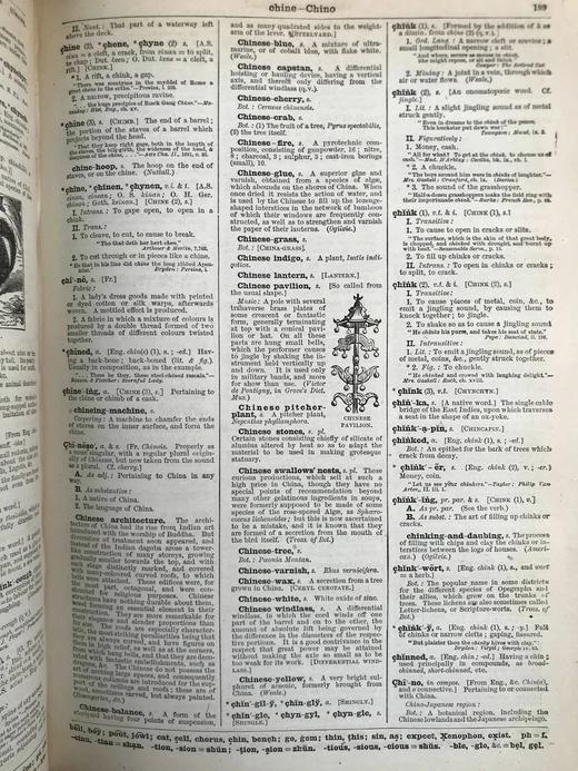 含中国内容！1895年 劳埃德百科辞典（卷2） 数百幅版画插图 真皮精装16开 商品图4