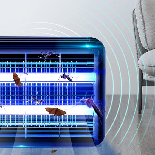 榄菊 灭蚊灯蚊子苍蝇诱捕电击室内灭蝇灯家用商用餐厅灭蚊器电蚊灯 商品图3