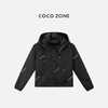 COCO ZONE 时尚立领连帽显瘦外套设计感口袋上衣CC1B1415 商品缩略图0