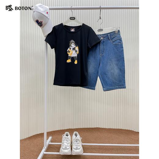 【第2件半价！尾货清仓不退换】波顿女士圆领印花短袖T恤LT265221 商品图5