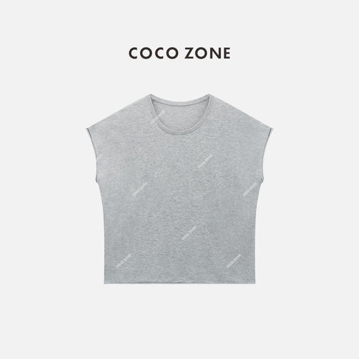 COCO ZONE 夏季设计感圆领无袖针织衫休闲上衣CC2B1204 商品图1