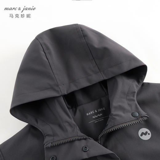 马克珍妮男女童城市户外半拉链防风外套儿童夹克秋装新款241310 商品图3
