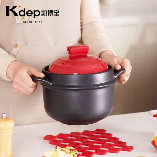 日本kdep凯得宝煮粥熬粥煲汤砂锅汤锅陶锅沧海蓝 2.2L【不支持补差，非质量问题不退不换】S 商品图1