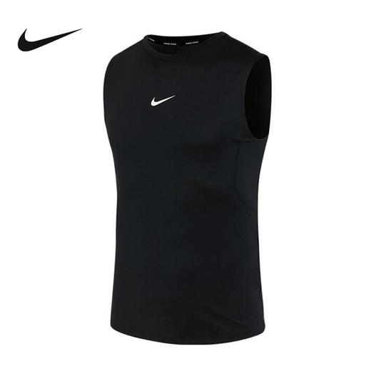 Nike/耐克短袖PRO DRI-FIT男子速干紧身无袖训练上衣透气T恤FB7915-010 商品图1