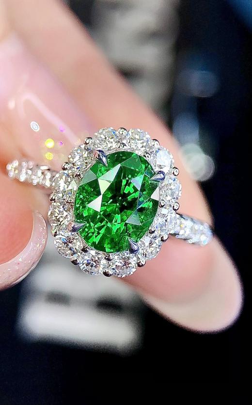 3.03ct 5.19g 沙弗莱戒指 商品图2