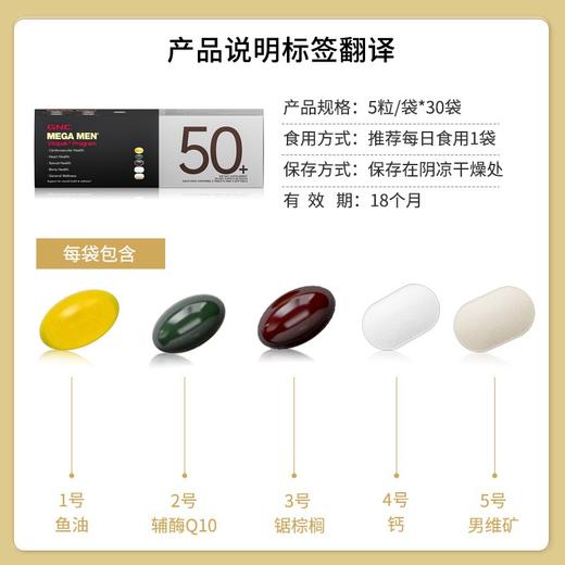 【GNC】健安喜复合维生素综合每日营养包-男/女25-55岁适用 商品图14