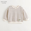 马克珍妮男童条纹圆领卫衣儿童休闲百搭上衣2024年秋装新款240997 商品缩略图2