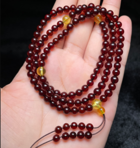 血珀项链108颗