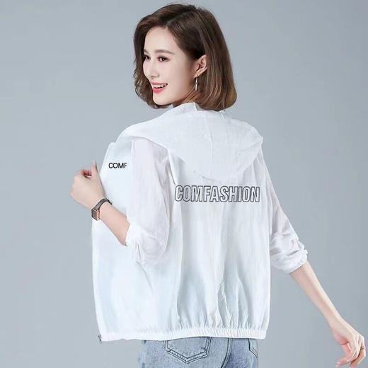 穿上就凉 防晒衣女装 夏季新款妈妈装防晒 中老年防晒服 防紫外线长袖薄外套 商品图2