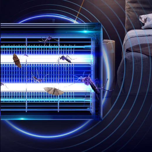 榄菊家用商用餐厅灭蚊灯蚊子苍蝇诱捕电击蚊蝇灭蝇电蚊灯灭蚊器 商品图5