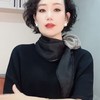 双层双面双色棉麻丝巾 包边爆款吊坠 百搭时尚多功能护颈围巾多功能丝巾 防晒配饰时尚纱巾方巾 商品缩略图4