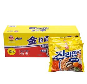 MM不倒翁 韩国进口金拉面（原味）120g*12