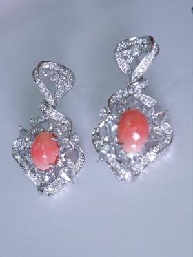 1.52ct +1.69ct 海螺珠耳环