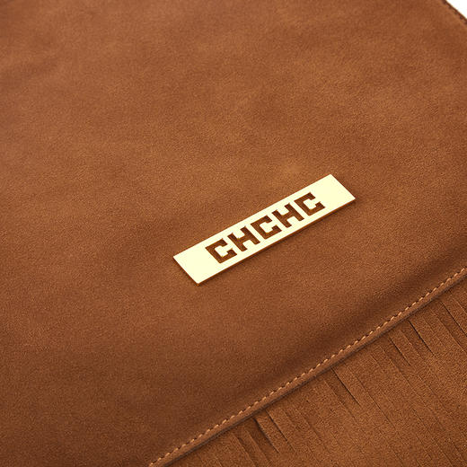 CHCH女士包袋流苏单肩包斜挎包真皮绒面女包 商品图4