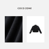 COCO ZONE 复古立领单排扣外套纯色百搭长袖上衣CC2C1289 商品缩略图2