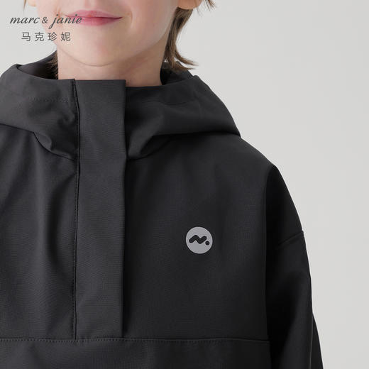 马克珍妮男女童城市户外半拉链防风外套儿童夹克秋装新款241310 商品图4