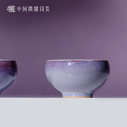 问鼎钧瓷鹅黄青花平口杯（如鱼得水）（缺货） 商品图5