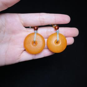 玉美人菲菲HZ#蜜蜡吊坠约25mm/多样性发一