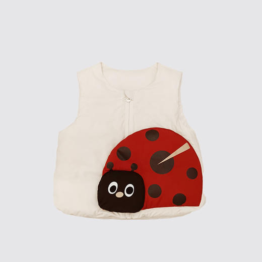 【‼︎new新款上市】兔兔小布七星瓢虫可爱撞色羽绒马甲（90-130尺码可选） 商品图1