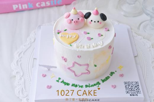 1027CAKE | 奶油霜立体小动物 小猪 小狗 商品图1