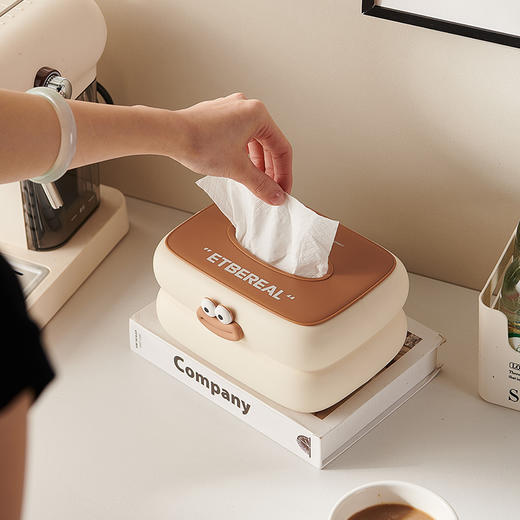 【多巴胺纸巾盒】萌宠胖丁客厅桌面抽纸盒 高档轻奢壁挂创意餐巾纸收纳盒 商品图3